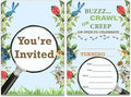 Soiceu Boy Bug Birthday Invitations with Envelopes Set of 20 Bug Scavenger Hunt Insect Birthday Party Invites Fill in Blank