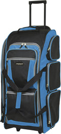Travelers Club Xpedition 30 Inch Multi-Pocket Upright Rolling Duffel Bag