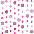 8 Pack Pink Glitter Dot Garland, Hanging Circle Streamers Banner, Backdrop Hanging Decorations for Bridal Showers, Baby Showers, Valentine’s Day, Birthdays, and Romantic Celebrations