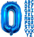 Lovoir 40 Inch Large Blue Letter O Balloons Big Size Jumbo Mylar Foil Helium Balloon for Birthday Party Celebration Decorations Alphabet Blue O