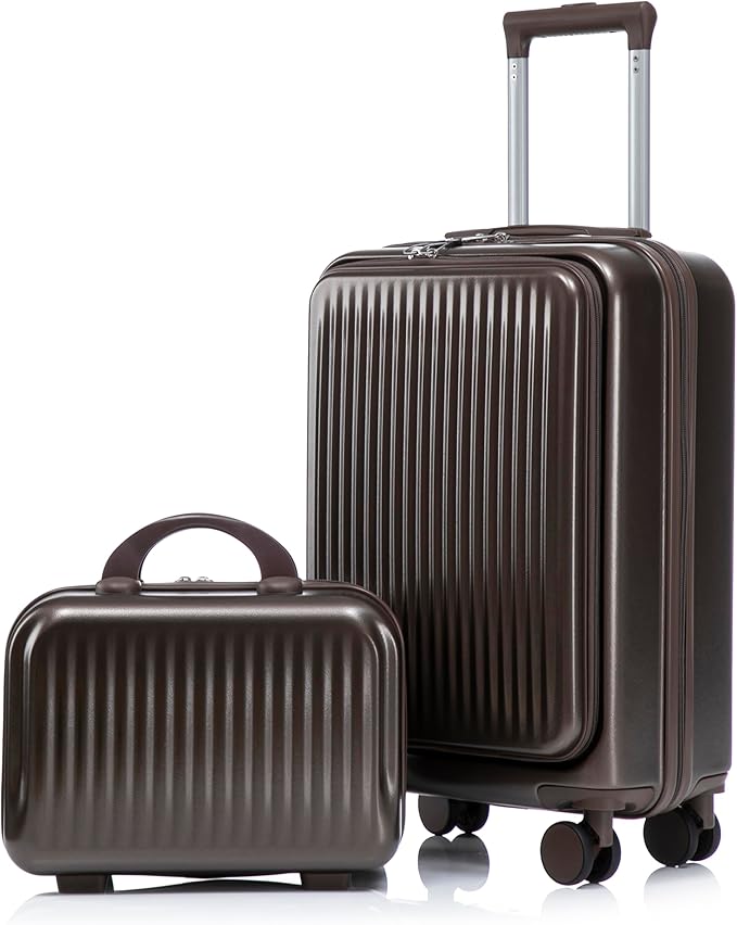 20/14 Inch Hardside Luggage, Durable ABS Suitcase with Spinner Wheels