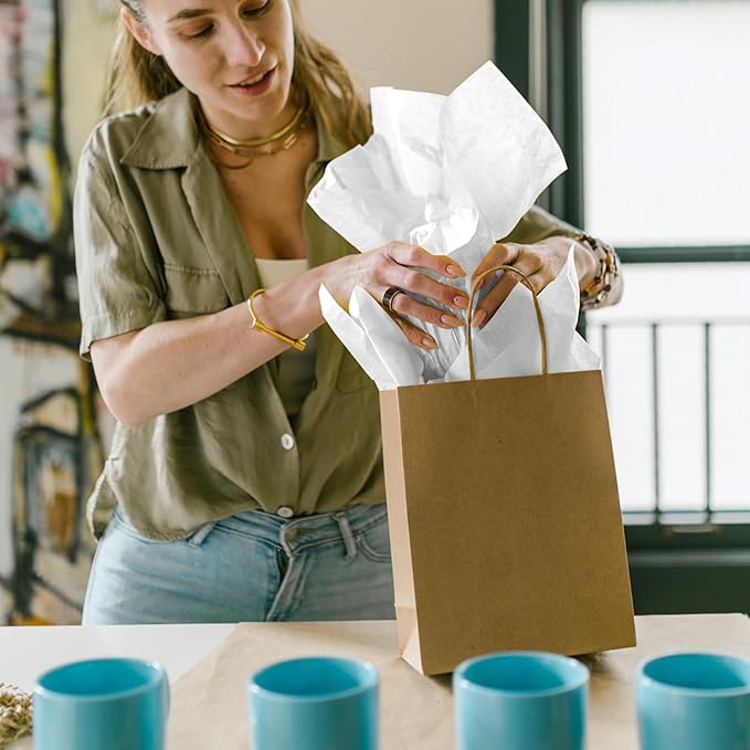 RYKOMO 200 Sheets 15 x 20 inch Acid Free Archival Tissue Paper, White No Lignin Free Packing Tissue Paper for Preserving Clothing Storage Festival Gift Wrap Mother's Day Party Décor