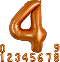 TONIFUL 40 Inch Orange Large Numbers Balloon 0-9 Birthday Party Decorations,Big Number 4 Foil Balloon Digital 4 for Birthday Party,Wedding, Bridal Shower,Engagement,Graduations,Anniversary,Baby Shower