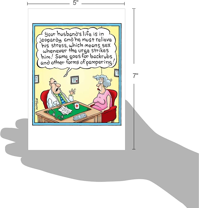 NobleWorks Hilarious Birthday Greeting Card with 5 x 7 Inch Envelope (1 Card) BdayGoing to Die Randy McIlwaine Birthday Cartoon 8547Z