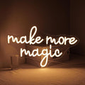 Lucunstar Make More Magic Neon Sign for Wall Decor Neon Lignt Sign Neon Signs for Classroom USB Connectivity Adjustable Brightness Neon Sign for Home Wall Decor Bedroom Classroom