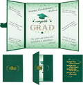 Vlipoeasn 2026 Graduation Guest Book Alternative, Green Gold Class of 2026 Graduation Party Decorations, Graduation Signature Book for 2026 College High School, Unique Graduation Gifts for Friends