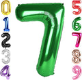 40 Inch Dark Green Number 7 Balloon, Giant 7 Number Balloons for 7th Birthday Decorations, Party Supplies for Baby Boy Girl, Dark Green Party Decor