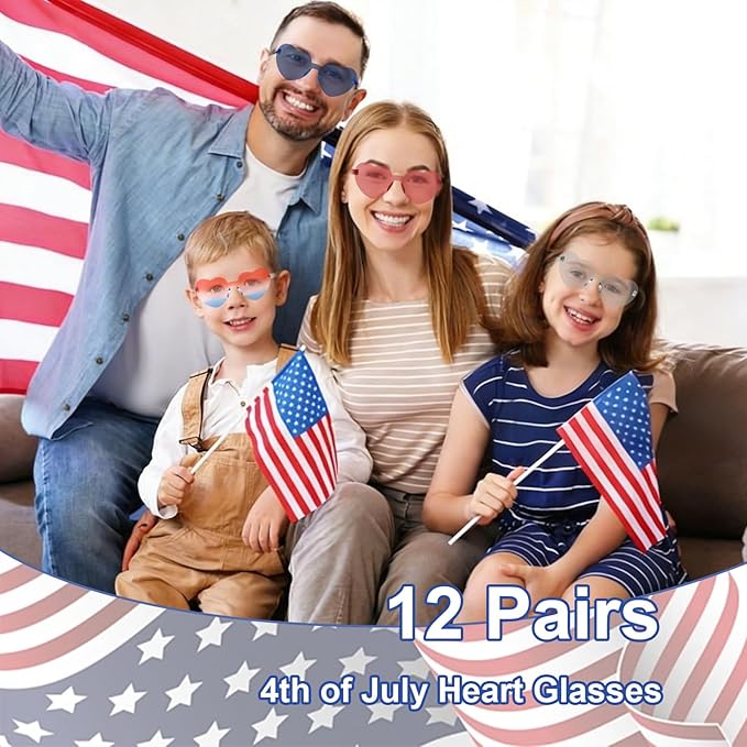 Heart Sunglasses 12/18/24 Pcs Heart Shaped Glasses for Women Cute Funny Party Glasses Party Favors Accessories