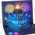 3D Pop Up Birthday Cards, Musical LED Lights Birthday Cards, Greeting Cards, Birthday Gifts for Mom Women Men Kids Child Dad Father Wife