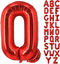 Lovoir 40 Inch Large Red Letter Q Balloons Big Size Jumbo Mylar Foil Helium Balloon for Birthday Party Celebration Decorations Alphabet Red Q