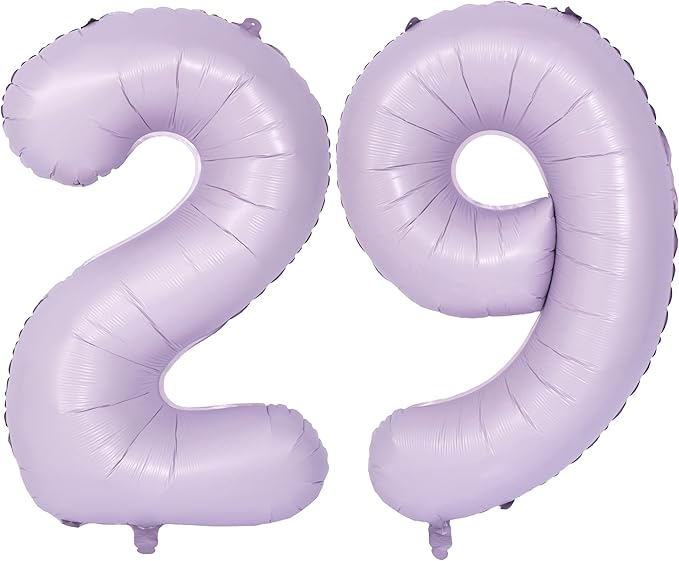 40 In Matte Purple Number Balloons Helium Foil Mylar Balloon Birthday Party banquet Decoration Digital 29