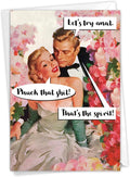 NobleWorks - Funny Birthday Greeting Card with 5 x 7 Inch Envelope (1 Card) Bday Try Anal C2327BDG