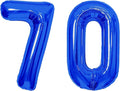 Number Balloons Navy Blue Balloons - Giant Number 70 Balloon, Blue 70th Number Balloon Birthday Decorations for Men