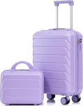 Hardshell Luggage, Lightweight Durable ABS Suitcase with Spinner Wheels, 14/20 Inch