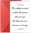 Sympathy Greeting Card with Envelopes To Express Your Condolences Grief for Loss of Mother, Pet, Father, Thinking Of You Card