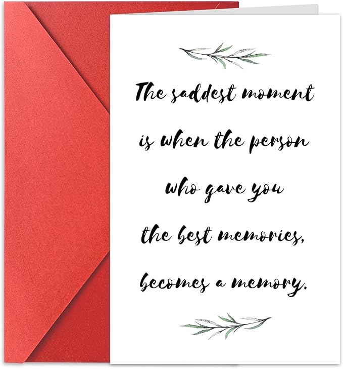 Sympathy Greeting Card with Envelopes To Express Your Condolences Grief for Loss of Mother, Pet, Father, Thinking Of You Card