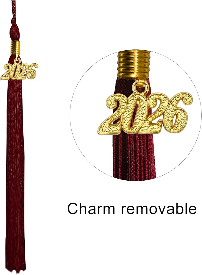 GraduatePro Matte Graduation Cap and Gown Class of 2026 Set Bulk with Tassel for High School & College 12 Colors