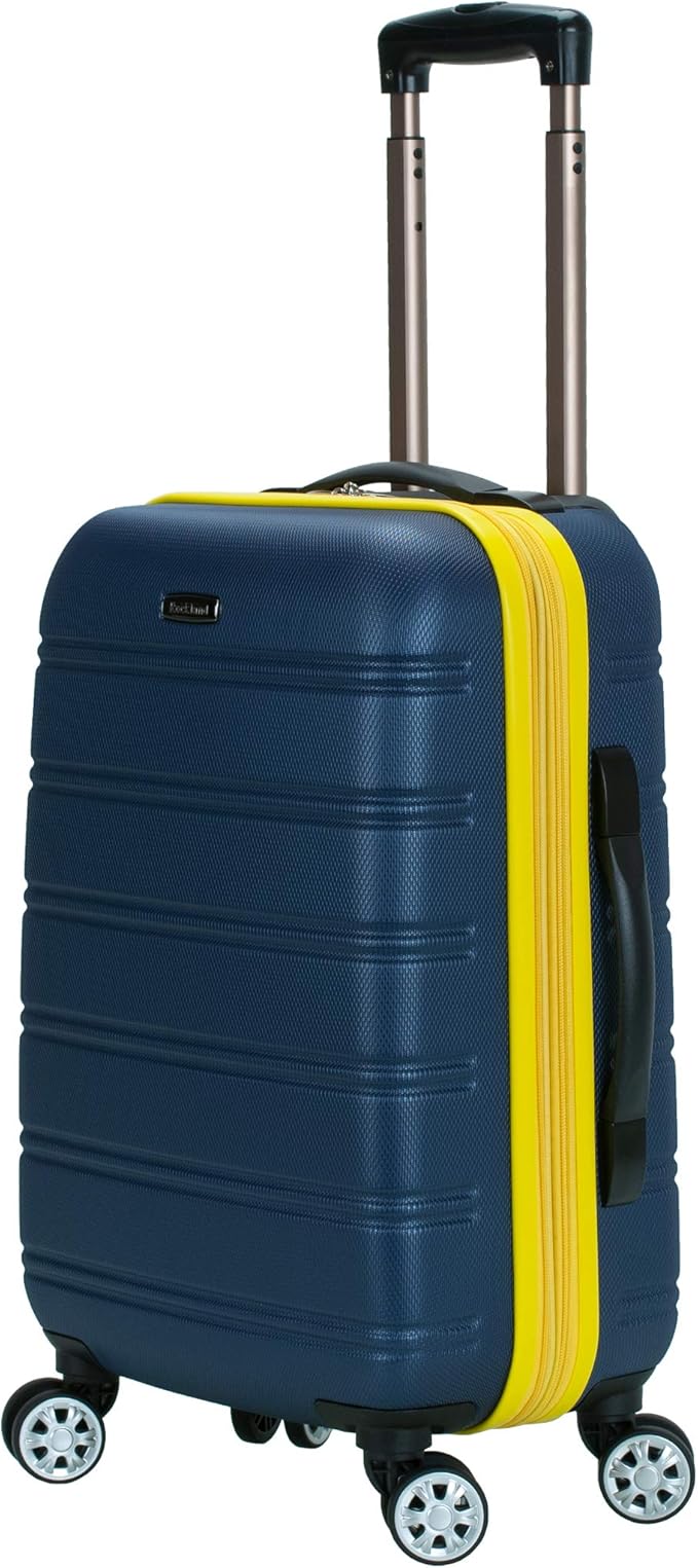Rockland Melbourne Hardside Expandable Spinner Wheel Luggage, Carry-On 20", Navy