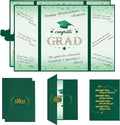 Vlipoeasn 2PCS Graduation Guest Book Alternative, Green Gold Class of 2026 Party Decorations, Grad Signature Book for 2026 College High School, Unique Graduation Gifts for Friends