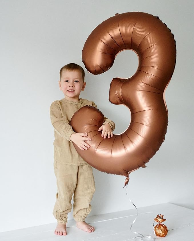 Dark Brown Number 17 Balloon 40 inch, Coffee Brown 17 Number Balloons, 17th Birthday Decorations, Chocolate 17 Year Old Girls Boys Dark Brown Party Supplies