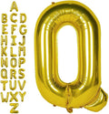 40 Inch Gold Letter Q Balloons, DIY Phrase Foil Alphabet Letter Q Balloons DIY Word Q Banner for Birthday Anniversary Celebration Graduation Party Supplies Decoration