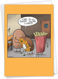 NobleWorks - 1 Funny Birthday Card Cartoons - Hilarious Comic Humor, Notecard with Envelope - Best Spud C3333BDG