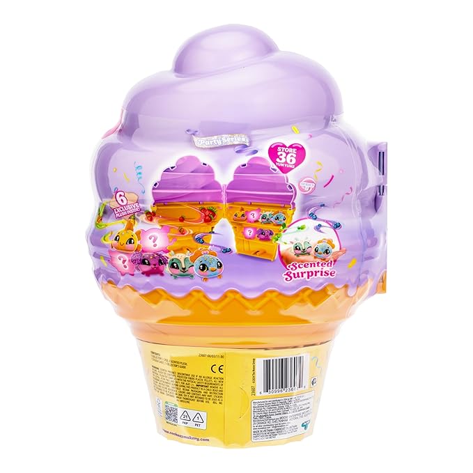Cookeez Makery Yum Yumz Collector's Case, A Giant Ice Cream Case That Can Store 36 Yum Yumz! Includes 6 Exclusive Plush Plus A Fun Sticker Sheet To Decorate With, Play, Display And Store Away