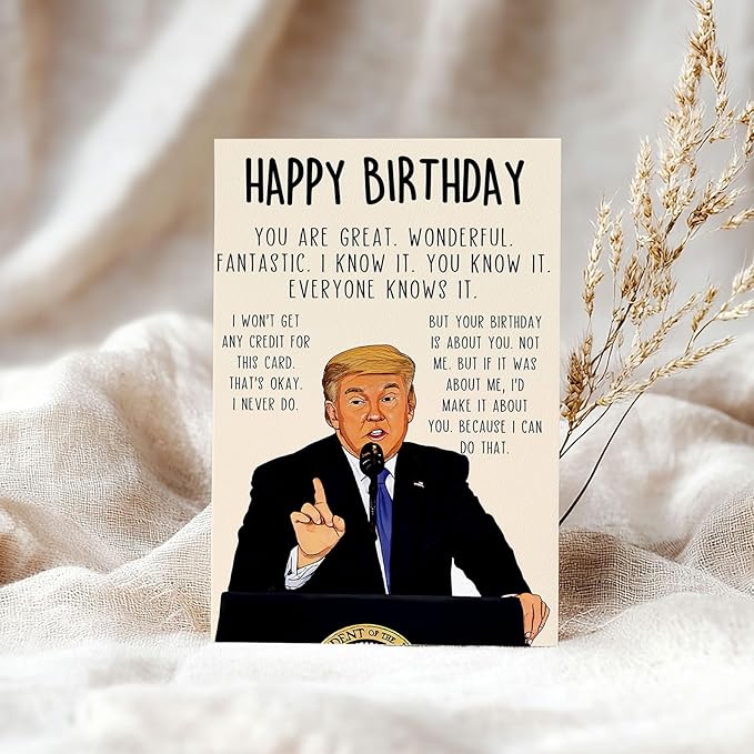 Funny Birthday Card for Women Men, Humorous Birthday Gifts Card for Dad or Mom, Birthday Decorations for Husband Wife, Unique Bday Gifts Ideas for Him Her