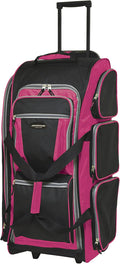 Travelers Club Xpedition 30 Inch Multi-Pocket Upright Rolling Duffel Bag