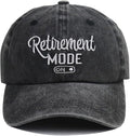 Retirement Baseball Cap for Women Men, Adjustable Washed Embroidered Vintage Classic Retro Cotton Hat