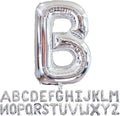 Silver Letter B Balloons 40 inch Large Alphabet B Balloons Silver Helium Foil Letter Balloon Banner for Birthday Party Anniversary Wedding Decoration