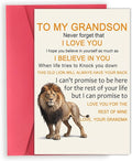 OJsensai Cute Birthday Card for Grandson, Best Gifts from Grandma Nana, Happy Birthday for Grandson Kids Adult