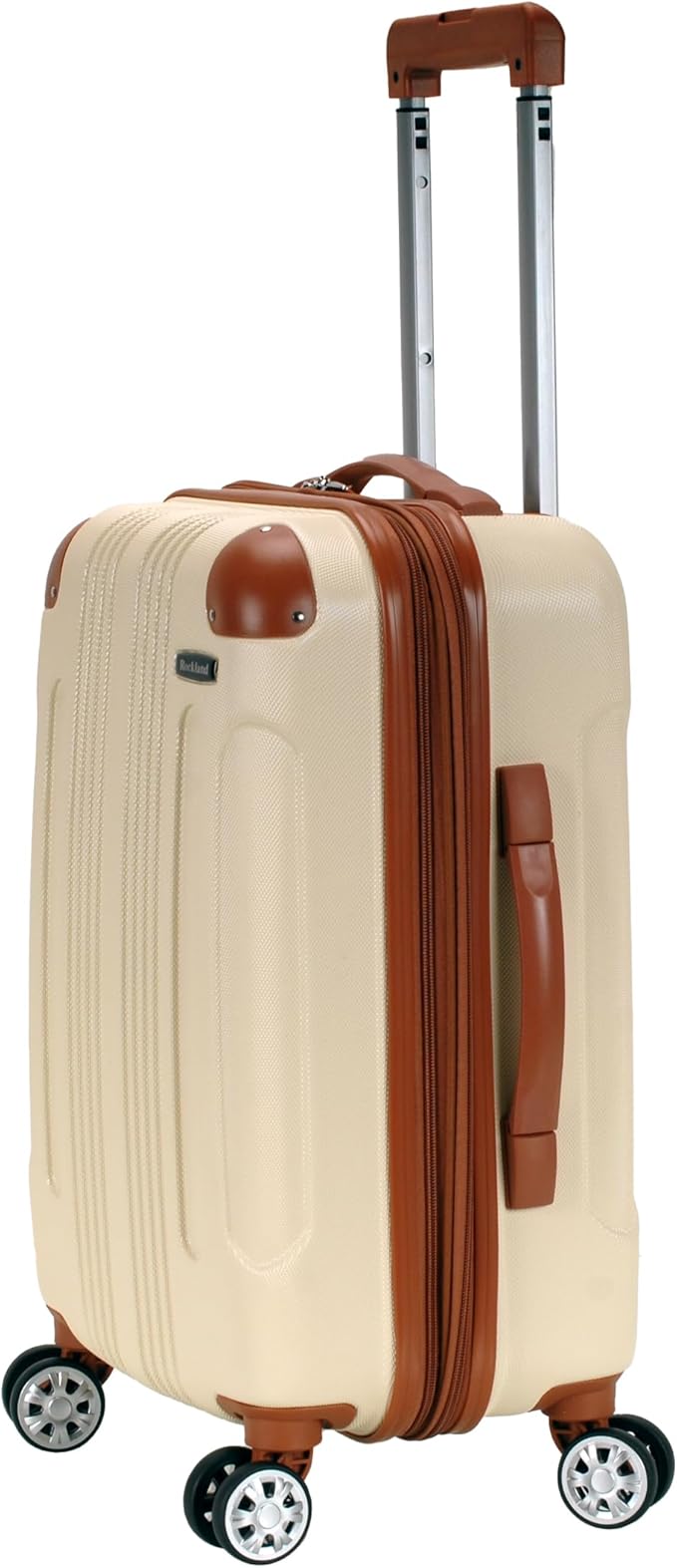 Rockland London Hardside Spinner Wheel Luggage, Carry-On 20", White