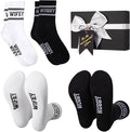 Bride Socks for Wedding Day 2 Pairs - Bridal Groom Socks Bride to Be Something Blue Cotton Ankle Sock with Gift Box