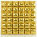 36PCS Square Foil Balloon Wall Backdrop,19 inch Double-Sided Metallic Balloons for Party,Wedding,Anniversary,Birthday,Graduation,Halloween,Shiny Balloon Decor (Gold)