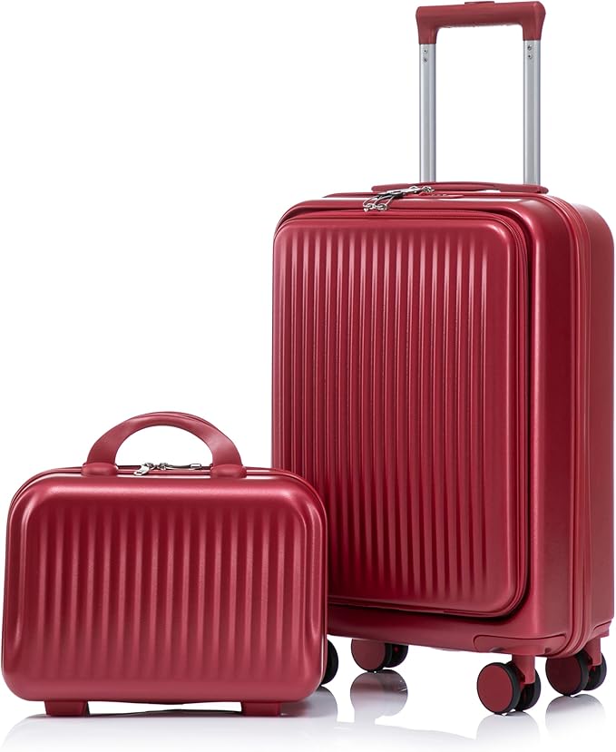 20/14 Inch Hardside Luggage, Lightweight Durable Suitcases with Spinner Wheels