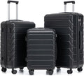 Luggage Sets 3 Piece Suitcase, ABS Hardshell Suit case Spinner Wheels Lightweight