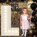 4FT Marquee Light Up Letters L, Big Marquee Letter for Baby Shower Birthday Engagement Wedding Marry Me Party Decor