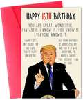 Funny 16th Birthday Card for Boy Girl, Sweet 16th Birthday Decorations for Boys Girls, Humorous Birthday Gifts Card for 16 Year Old Son Daughter,Best 16th Bday Gift Ideas