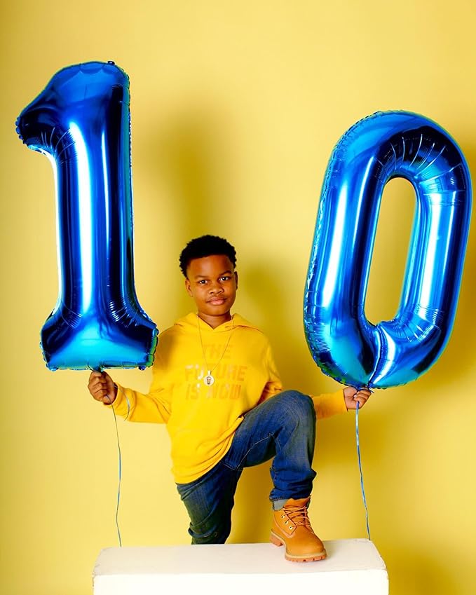 Navy Blue Number 60 Balloon 40 inch, 60 Number Balloons, 60th Navy Blue Birthday Decorations, 60 Year Old Women Men Blue Party Supplies