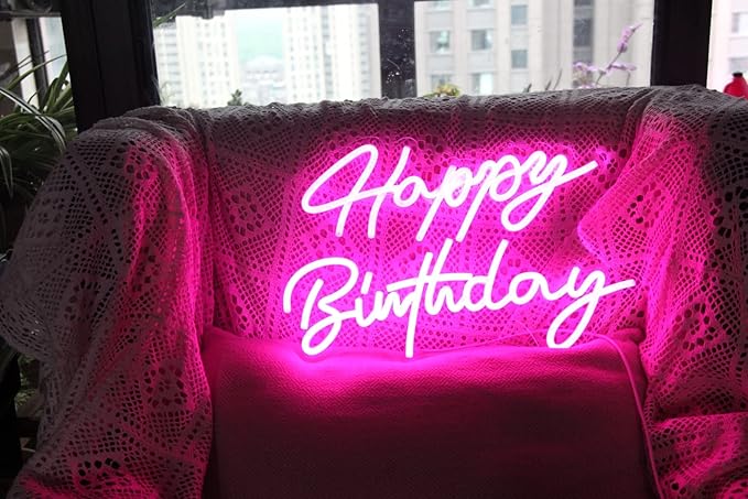 Ulalaza LED Neon Sign Night Light for Wall Party Décor Bedroom Room Bar Wedding Home Birthday Art Decoration Christmas with USB Chain Light modulator 5v 16.5''*9.1''