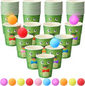 Passover Game for Family with 60 Frog Cups 24 Colorful Balls 10 Plagues of Egypt Party Supplies Throwing Toss Game for Passover Pesach Seder Jewish Holiday Gathering Indoor Outdoor Activitie