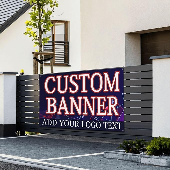 Custom Banners Personalized Banner Signs with Logo Text for Party Birthday Graduation Wedding Event Decoration 47×71 Inches