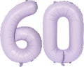 40 In Matte Purple Number Balloons Helium Foil Mylar Balloon Birthday Party banquet Decoration Digital 60