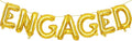 2 Set 14Pcs Gold Engaged Letter Balloons 16in Balloon Foil Letter Decorations Party Decor Gold Letter Balloons Engaged Party Supplies