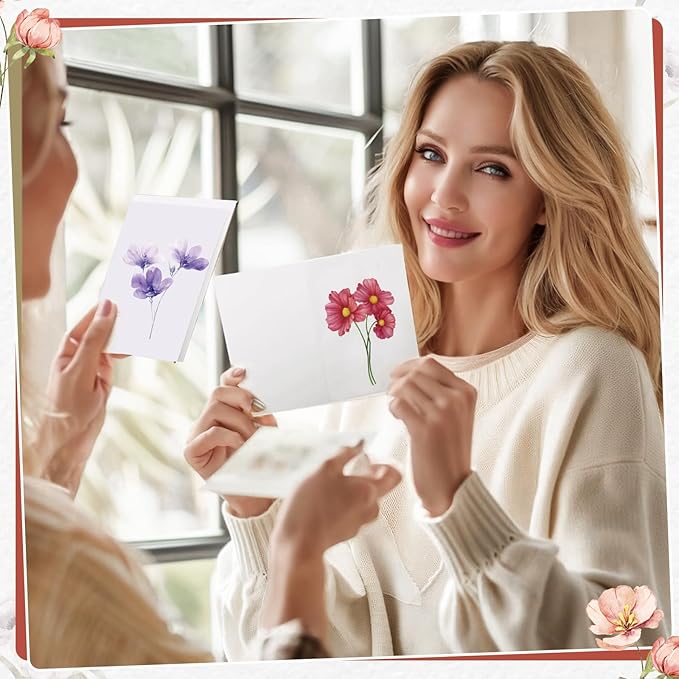 Blank Cards and Envelopes, 40 Pack Blank Cards 4x6 Inches, Elegant Blank Greeting Card, Blank Note Cards with Sealing Stickers for Birthdays, Weddings, Easter, Mother's Day, Most Other Occasions