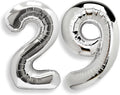 AULE 40 Inch Large 29 Balloon Numbers Silver, Big Foil Number Balloons, Giant Helium Happy 29th Birthday Party Decorations for Man and Women, Huge Mylar Anniversary Party Supplies