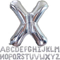 Silver Letter X Balloons 40 inch Large Alphabet X Balloons Silver Helium Foil Letter Balloon Banner for Birthday Party Anniversary Wedding Decoration