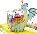 Happy Birthday Cute Dragon Pop-Up Card | Adorable 3D Popup Design for Kids & Adults | Perfect Birthday Greeting Card for Parties, Celebrations & Special Moments | Unique 3D Birthday Pop Up Card Gift