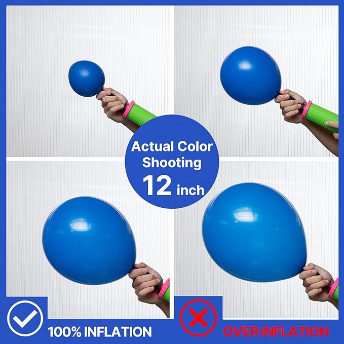 PartyWoo Royal Blue Balloons 101pcs of 12 Inch Dark Blue Latex Balloons for Wedding Baby Shower Gender Reveal Anniversary Graduation Under The Sea Men Birthday Bachelorette Party Decorations Blue-Y5
